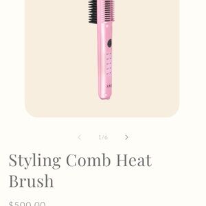 Pink Hair Straightening Brush